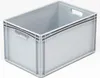 A light gray plastic storage box with handles is shown against a white background. Produktbild-Vorschau