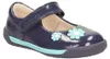 Clarks Softly Jam marineblaue Leder Kinderballerinas mit Produktbild-Vorschau 2