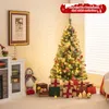 A decorated Christmas tree with presents underneath, in a cozy room setting. Voir les images du produit