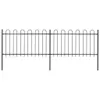 Recinzione da giardino con staffa design in acciaio 3,4 x 1 Anteprima dell’immagine prodotto 4