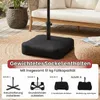 COSTWAY Parasol double 370x200 cm avec pied, parasol de Voir les images du produit 9