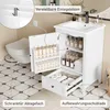 Wastafel met keramisch wasbak, badmeubel, stille lade, Productafbeelding-voorbeeld 5