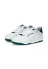 A pair of white and green Puma sneakers are shown against a white background. Produktbild-Vorschau
