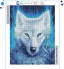 ARTULIO - Kit de peinture diamant - Loup blanc avec flammes Voir les images du produit 2