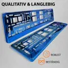 2 Kennzeichenhalter Blau - Chrom Kennzeichenhalterung Produktbild-Vorschau 7