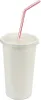 100x Pappbecher Getränkebecher weiß 400 510ml inkl. Deckel Produktbild-Vorschau 1