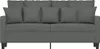 vidaXL 2-Sitzer-Sofa Dunkelgrau 140 cm Stoff Produktbild-Vorschau 3