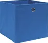 vidaXL Úložné boxy 4 ks Modré 32x32x32 cm látka Náhľad obrázku produktu 1