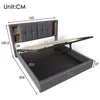 Flieks čalúnená posteľ 160x200cm s USB a typom C, Náhľad obrázku produktu 4