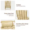 FATIVO Fauteuil à Bascule Pliant, Rocking Chair Bambou Voir les images du produit 12