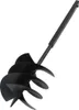 vidaXL Erdbohrer mit Griff 250 mm Stahl Schwarz Produktbild-Vorschau 2