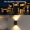 Grafner Aluminium Wandlampe schwarz, mit nach oben und Produktbild-Vorschau 6