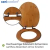 sanicomfort Bambus WC-Sitz Mit Absenkautomatik – Produktbild-Vorschau 3
