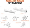 A diagram showing various components of a mini-split line set cover system with dimensions and labels. Produktbild-Vorschau