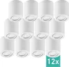 12er Set Oktaplex Aufbaustrahler Alu schwenkbar inkl. LED Produktbild-Vorschau 1