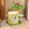 Two cats are playing on a multi-level cat tree. Anteprima dell’immagine prodotto