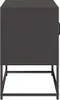 A front view of a black TV stand on a white background. Náhľad obrázku produktu