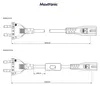 Netzkabel 3 m Eurostecker + Schalter 300SW C7 auf 2-pin Produktbild-Vorschau 6