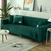 Elastischer Velours-Bezug für 3-Sitzer Sofa, Couch oder Produktbild-Vorschau 2