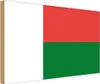 vianmo Holzschild 12x18 cm Madagaskars Madagascar Flagge Produktbild-Vorschau 1