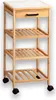 Küchenwagen aus Bambus KESPER, 34 x 34 x 73 cm Produktbild-Vorschau 8