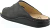 A single black slipper shown from a side-rear angle on a white background. Produktbild-Vorschau