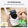 A person is inserting a SIM card into a security camera. Produktbild-Vorschau