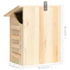 vidaXL Fledermauskasten Tanne Massivholz 30x20x38 cm Produktbild-Vorschau 6