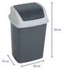 MAUL Abfalleimer MAULswing 5 l Kunststoff 20 x 16 x 29 cm Produktbild-Vorschau 2