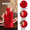 LED Kerzen Wachskerze rot 6 LEDs Deko Weihnachten Imitat Produktbild-Vorschau 6