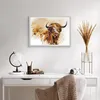 Gerahmtes Poster - Weißer Rahmen - Stier Scotch Aquarell - Produktbild-Vorschau 6
