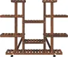 Kwietnik na kółkach, 110x25x115 cm, lite drewno jodłowe Podgląd zdjęcia produktu 4