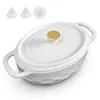 Casserole en fonte (7,1 litres), forme ovale, incluant des Voir les images du produit 1