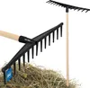 KOTARBAU® Laubrechen Kunststoff 59 cm mit Stiel Heurechen Produktbild-Vorschau 1
