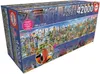 The image shows the box of a large jigsaw puzzle featuring a panoramic collage of world landmarks and cityscapes. Náhľad obrázku produktu