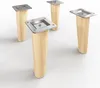 4x sossai Holzfüße rund - gerade Ausführung 12cm Buche Produktbild-Vorschau 3