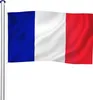 Mât de drapeau en aluminium à hauteur réglable - France Voir les images du produit 1