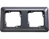 ROTH LANGE 57456 Abdeckrahmen 2-fach Basic schwarzgrau Produktbild-Vorschau 1
