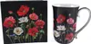 Home Elements Porzellanbecher Mohnblumen Schwarz, 250 ml Produktbild-Vorschau 2
