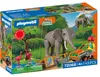 PLAYMOBIL Éléphant avec gardien de zoo Voir les images du produit 1