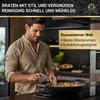 KAISERTAL 32cm Gusseisen Wok Induktion - Wokpfanne aus Produktbild-Vorschau 6