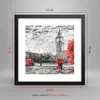 Gerahmtes Poster - Schwarzer Rahmen - London Bus - 30x30 cm Produktbild-Vorschau 5