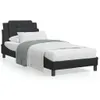 vidaXL Cadre de lit sans matelas "Zadar" noir 90x200 cm Voir les images du produit 11
