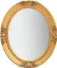 Nástěnné zrcadlo barokní styl 50 x 60 cm zlaté Náhled obrázku produktu 1
