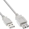 Prolunga InLine® USB 2.0, maschio/femmina, tipo A, beige, Anteprima dell’immagine prodotto 1