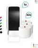 SET: 1x Toilettenpapierspender Doppelrollen Blanc Cosmos Produktbild-Vorschau 1