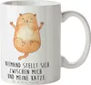 Mr. & Mrs. Panda Tasse Katze Umarmen - Weiß - Geschenk, Produktbild-Vorschau 1