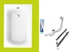 ECOLAM Baignoire rectangle acrylique Mini Polimat 100x65 cm Voir les images du produit 4