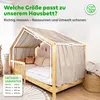 Hausbetthimmel aus Musselin - Hausbett Deko für Mädchen & Produktbild-Vorschau 4