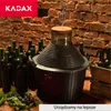 KADAX sklenený karboš s plastovým košom "Fonte", široké Náhľad obrázku produktu 3